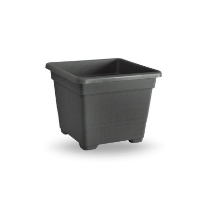 VASO QUADRATO CM.32 ANTRACITE