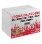 LEGNA DI OLMO DA ARDERE 28 decimetri cubi - in scatola