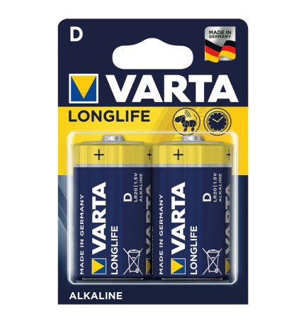 PILA TORCIA LONGLIFE 'LR20' Pz 2 - 1,5 V - D