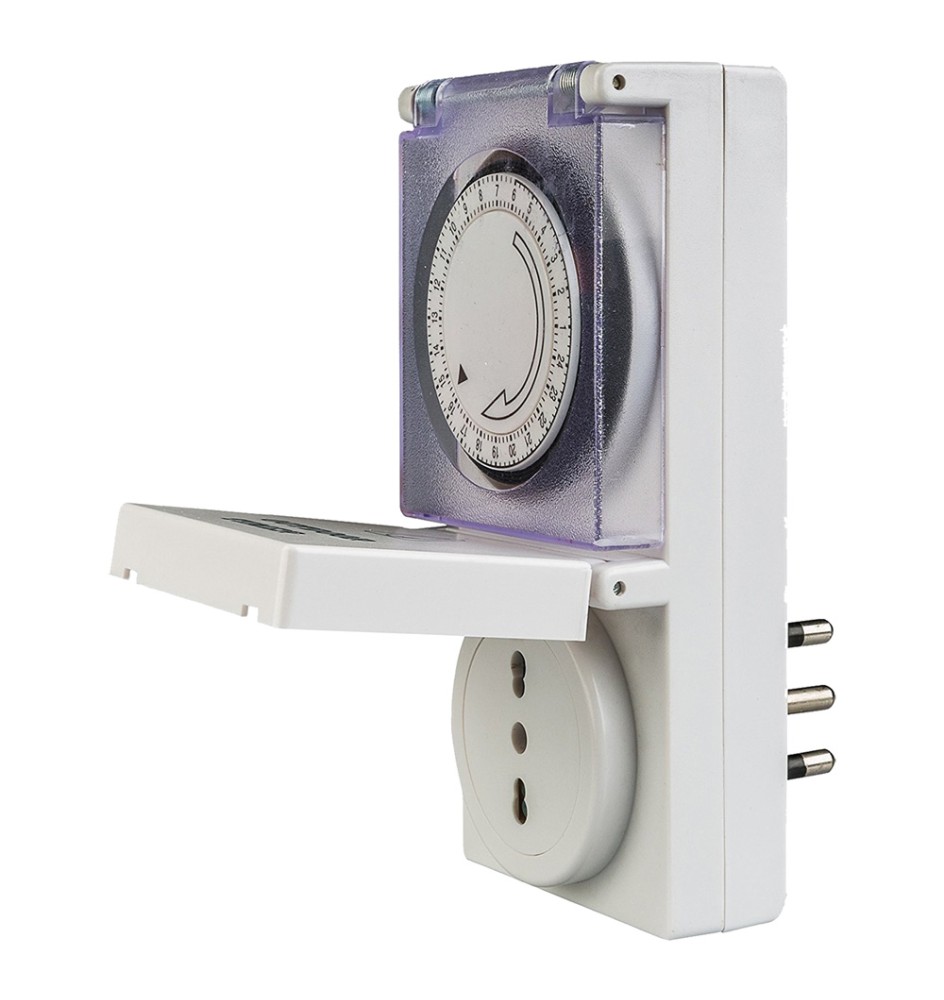 PRESA TEMPORIZZATA 'GIORNALIERA' max 3500 W - spina 16A - art.58101