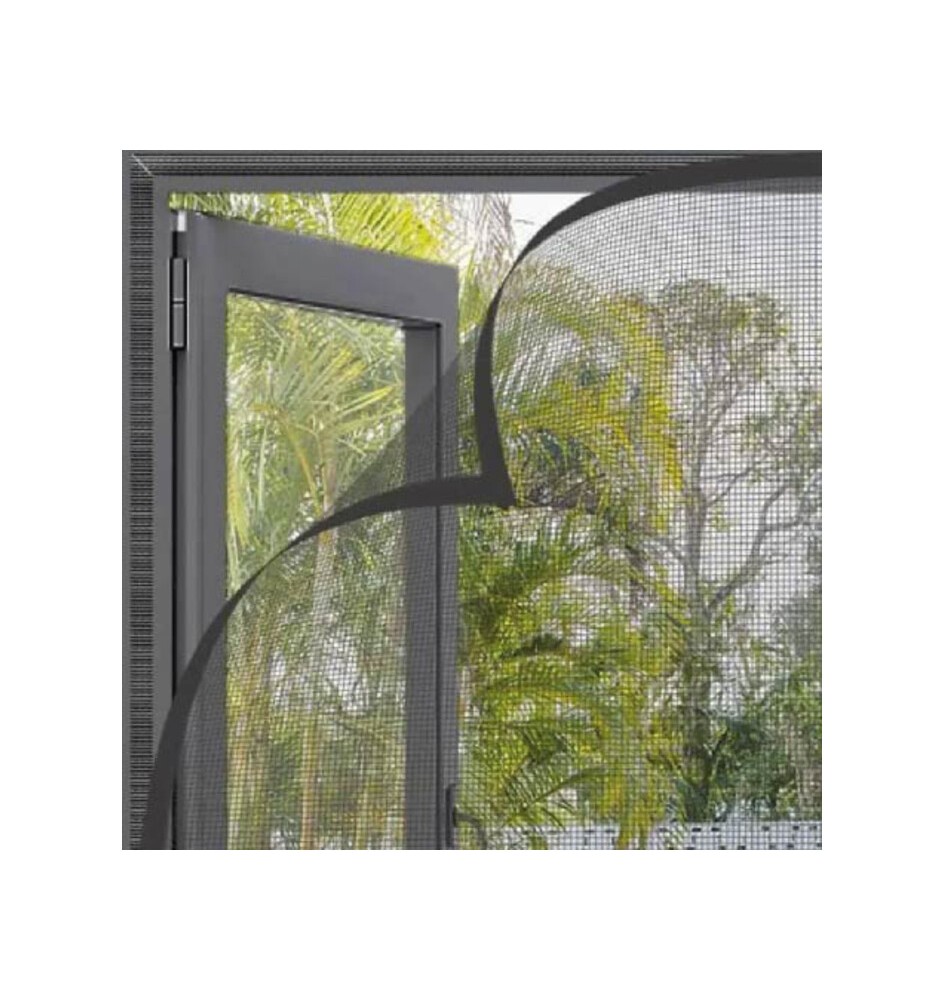 C ZANZARIERA KIT STRAPPO FINESTRA 130X150 NERO