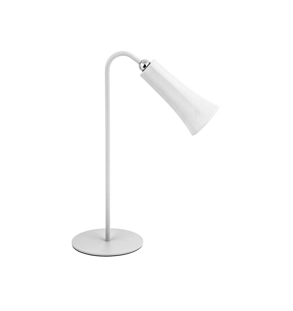 LAMPADA LED RICARICABILE DA TAVOLO ALICE BIANCO