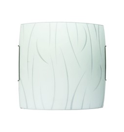 PLAFONIERA SIMONE D 40 CM 2 LUCI E27 F ACC B/CO