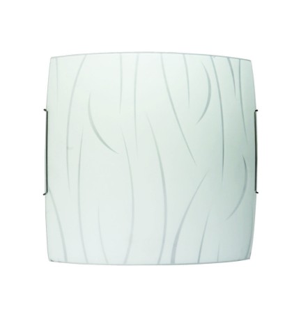 PLAFONIERA SIMONE D 40 CM 2 LUCI E27 F ACC B/CO