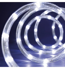 TUBO LUMINOSO A LED SERIE 'PNE' 216 led bianchi - 13 mt (9+4)