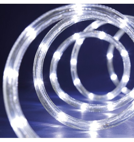 TUBO LUMINOSO A LED SERIE 'PNE' 216 led bianchi - 13 mt (9+4)