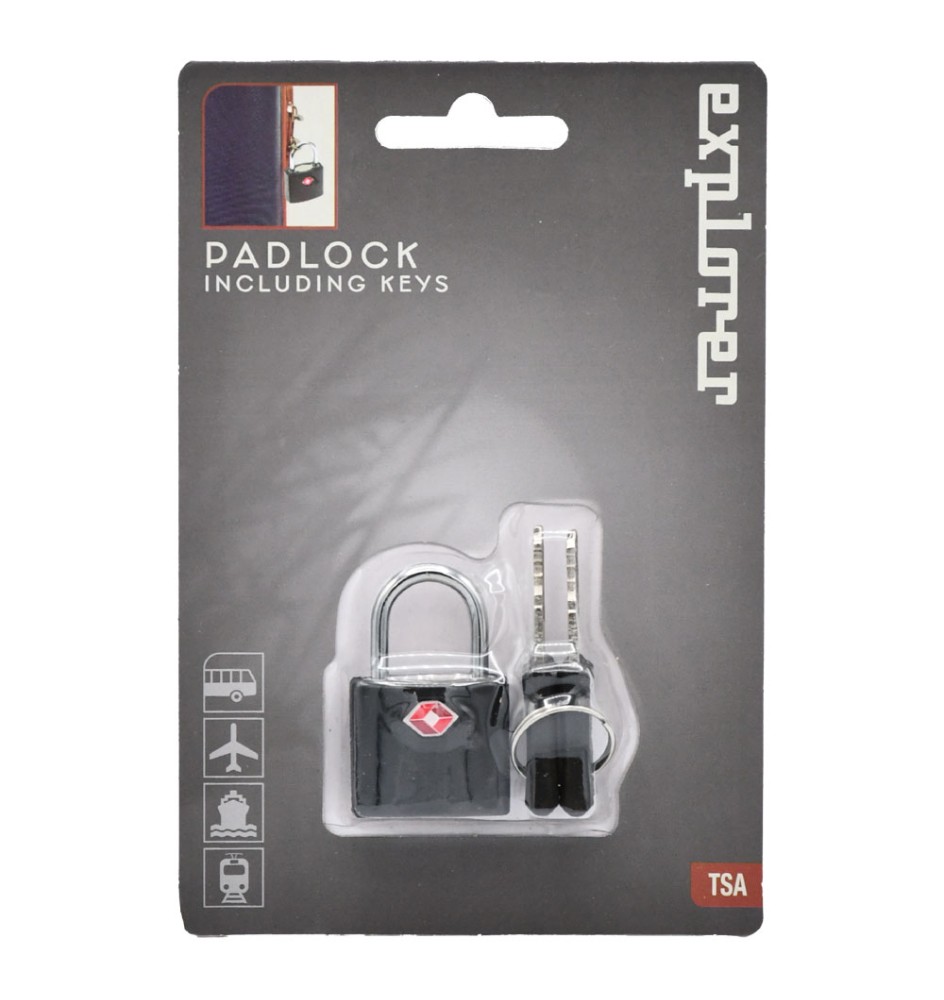 LUCCHETTO CON CHIAVE PER BAGAGLI 42 mm