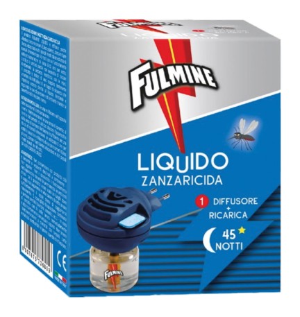 ANTIZANZARE ELETTRICO AD EMANAZIONE 'FULMINE' con 1 ricarica liquida 35 ml
