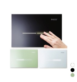 PLACCA PUCCI ECO SFIORO IN VETRO 2015 Bianca