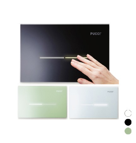 PLACCA PUCCI ECO SFIORO IN VETRO 2015 Bianca