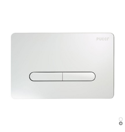 PLACCA PER CASSETTA PUCCI ECO TRATTO LINEA MOD. 2014 Bianca