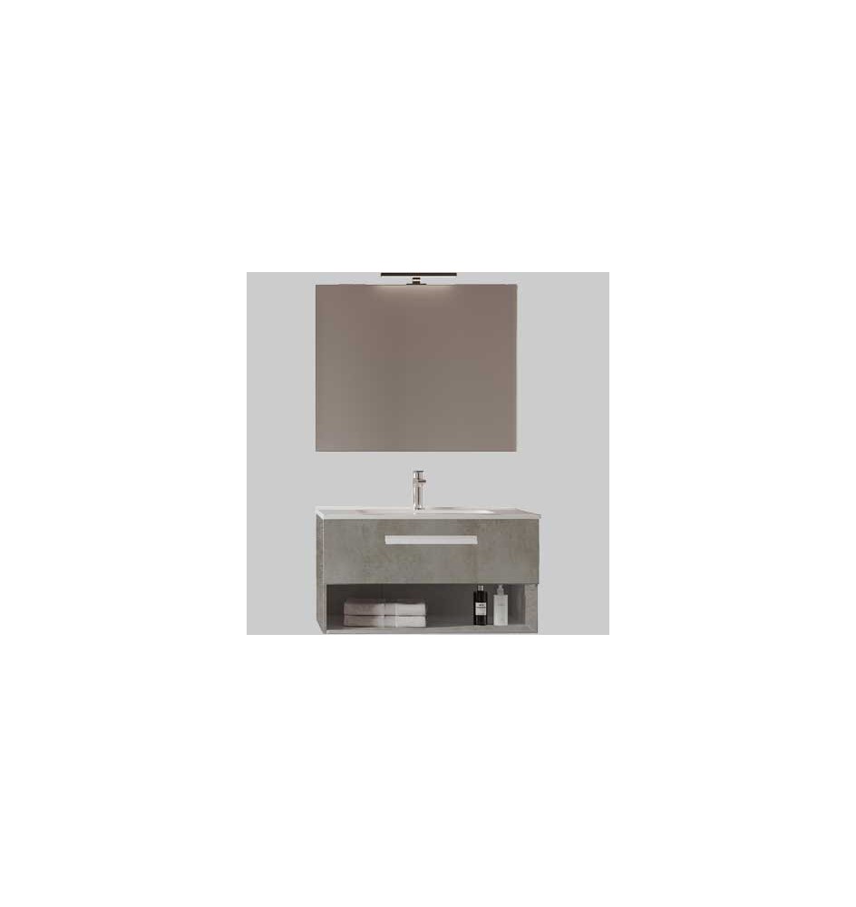 AURA 1 - Specchiera con luce 81 x 70 x2