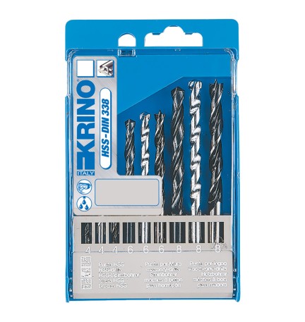 PUNTE SERIE MISTA HSS/WIDIA/LEGNO cf. 9 pz