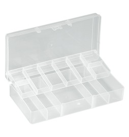 CASSETTA PORTA MINUTERIA CON RIPIANO mm 205 x 105 - 13 scomparti