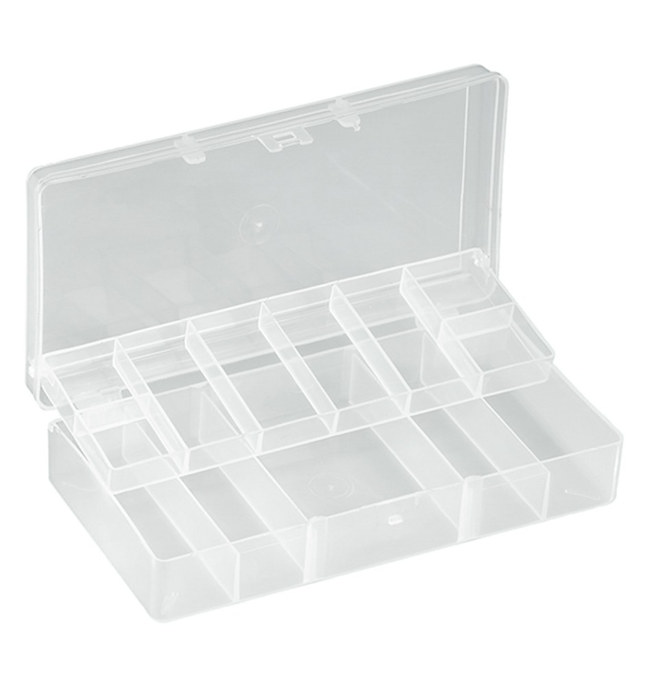 CASSETTA PORTA MINUTERIA CON RIPIANO mm 205 x 105 - 13 scomparti