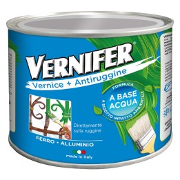 VERNICE ANTIRUGGINE BASE ACQUA 'VERNIFER' Ml. 500 - verde smer.brillan.(4605)