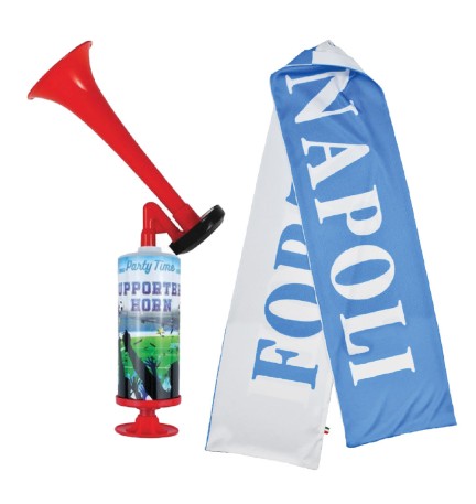 KIT DEL TIFOSO 'FORZA NAPOLI' 2 pezzi