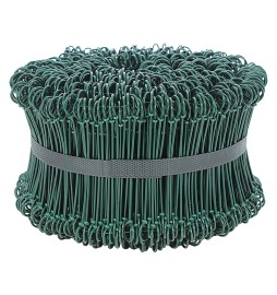 LEGACCI FILO FERRO PLASTIFICATO mm 140 - cf.1000 pz colore verde