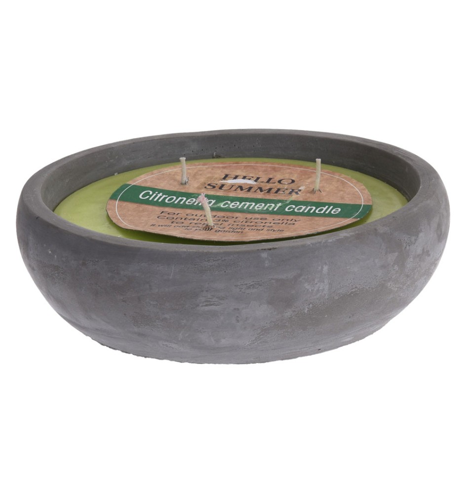 CANDELA ALLA CITRONELLA cm 19 x 5