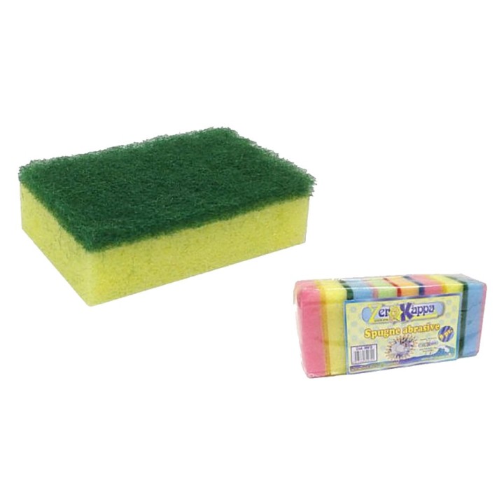 SPUGNA DA CUCINA ABRASIVA cm 8,5 x 5,5 x 2,5
