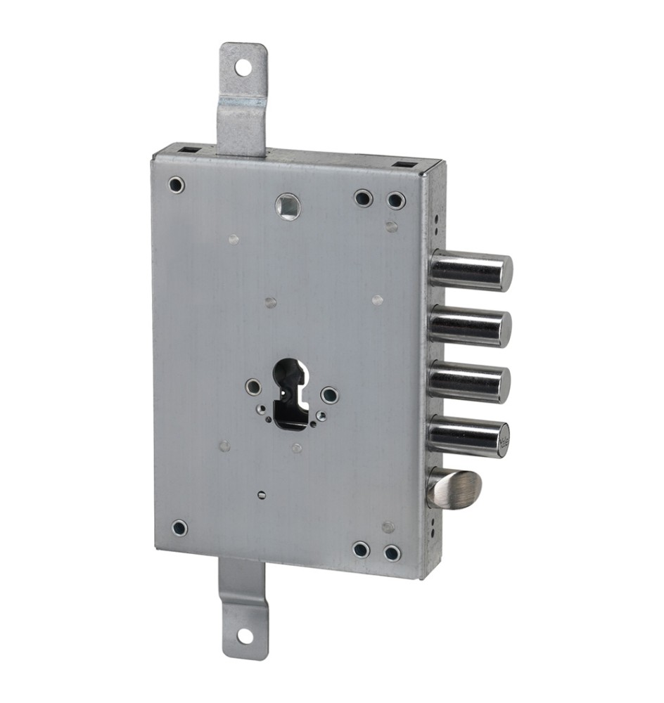 SERRATURA A LEVE PER PORTE BLINDATE ART. Y135DB E 73 - 4 cat. / int.28 mm c/sist.antimanipolazione