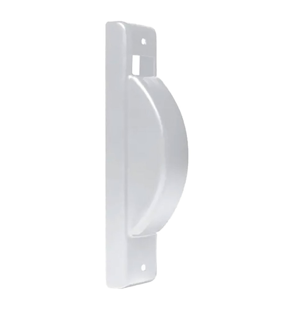 PLACCA PER AVVOLGITORE AUTOMATICO SEMINCASSO mm 40 x 195 - interasse 165 / colore bianco