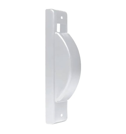 PLACCA PER AVVOLGITORE AUTOMATICO SEMINCASSO mm 40 x 195 - interasse 165 / colore bianco