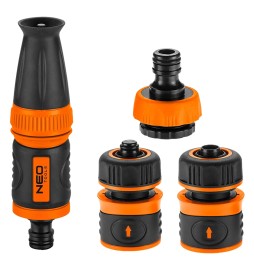 LANCIA E RACCORDI RAPIDI IN SET c/adattatore 3/4 - 1/2