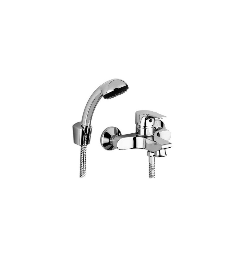 MONOCOMANDO VASCA CON DUPLEX SERIE FLAT Cromo