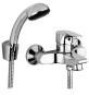 MONOCOMANDO VASCA CON DUPLEX SERIE FLAT Cromo