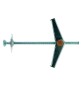ANCORA ACCIAIO 'DE' DE1 - ø foro 14 mm - vite M 4 x 80