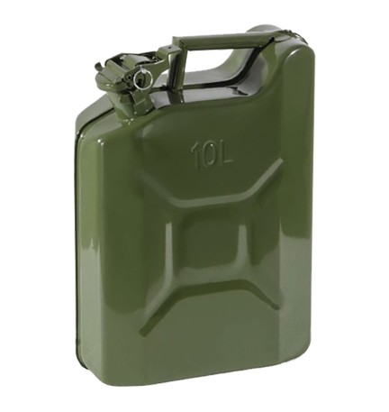 TANICA IN METALLO Lt. 5 - cm. 24 x 11,5 x 31