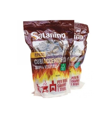72 PZ CUBI ACCENDIFUOCO VEGETALI -