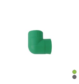 GOMITO LISCIO 90° FF IN POLIPROPILENE Diam. 25