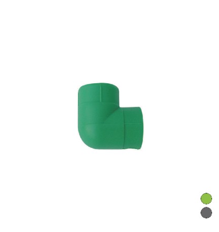 GOMITO LISCIO 90° FF IN POLIPROPILENE Diam. 25