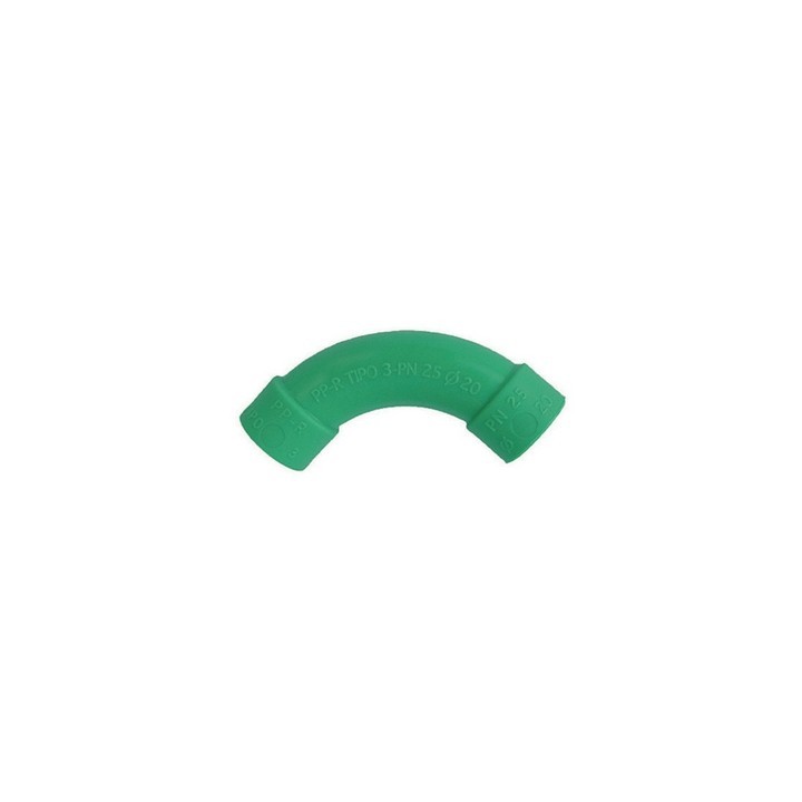 CURVA AMPIO RAGGIO IN POLIPROPILENE Diam. 25