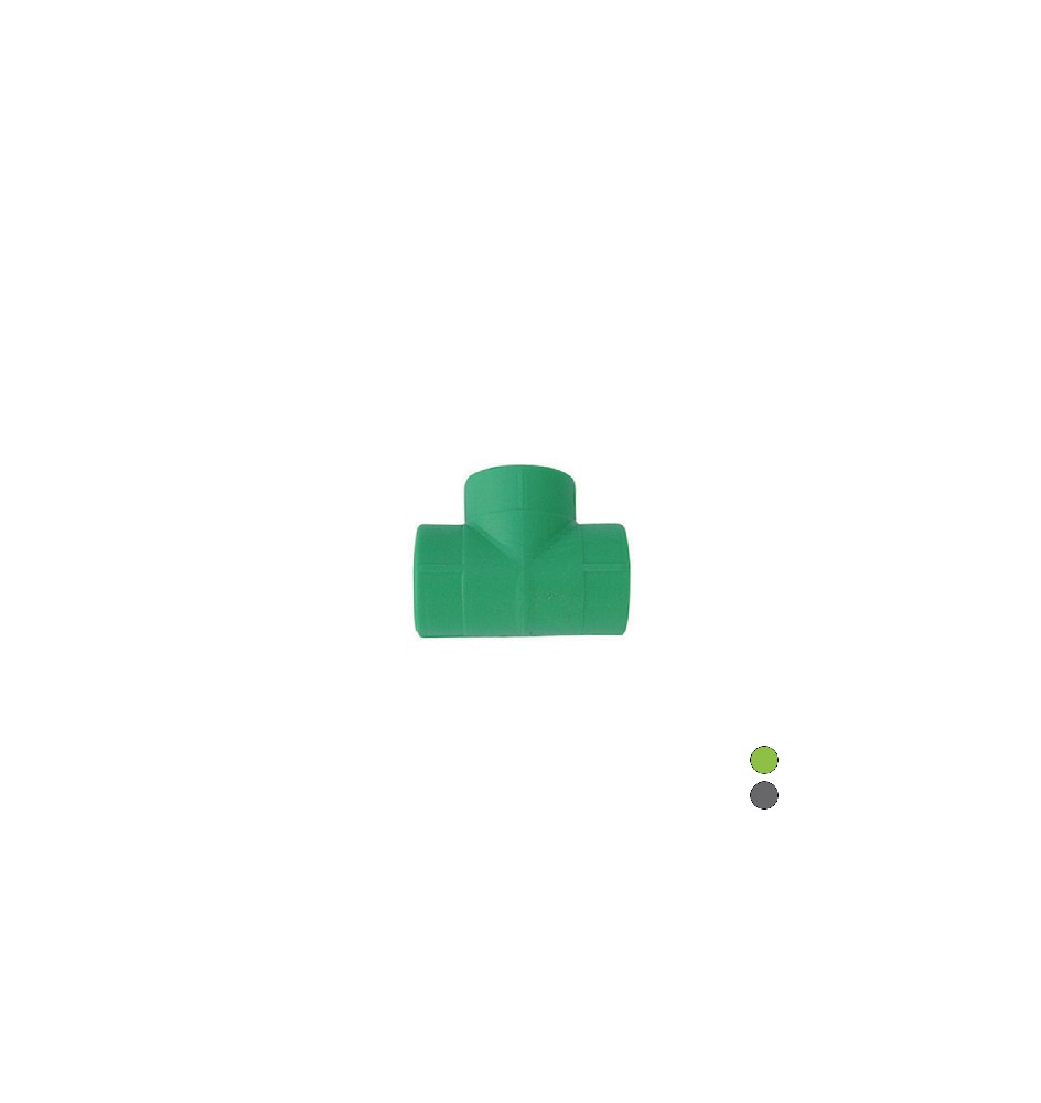TEE A 90° LISCIO IN POLIPROPILENE Diam. 25