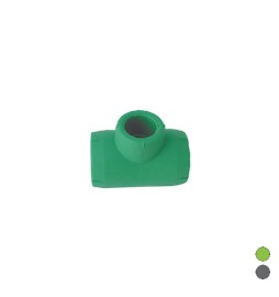 TEE RIDOTTO A 90° LISCIO IN POLIPROPILENE Diam. 25 x 20 x 25