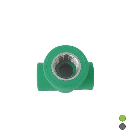 TEE FILETTATO FEMMINA IN POLIPROPILENE 1" x Diam. 32