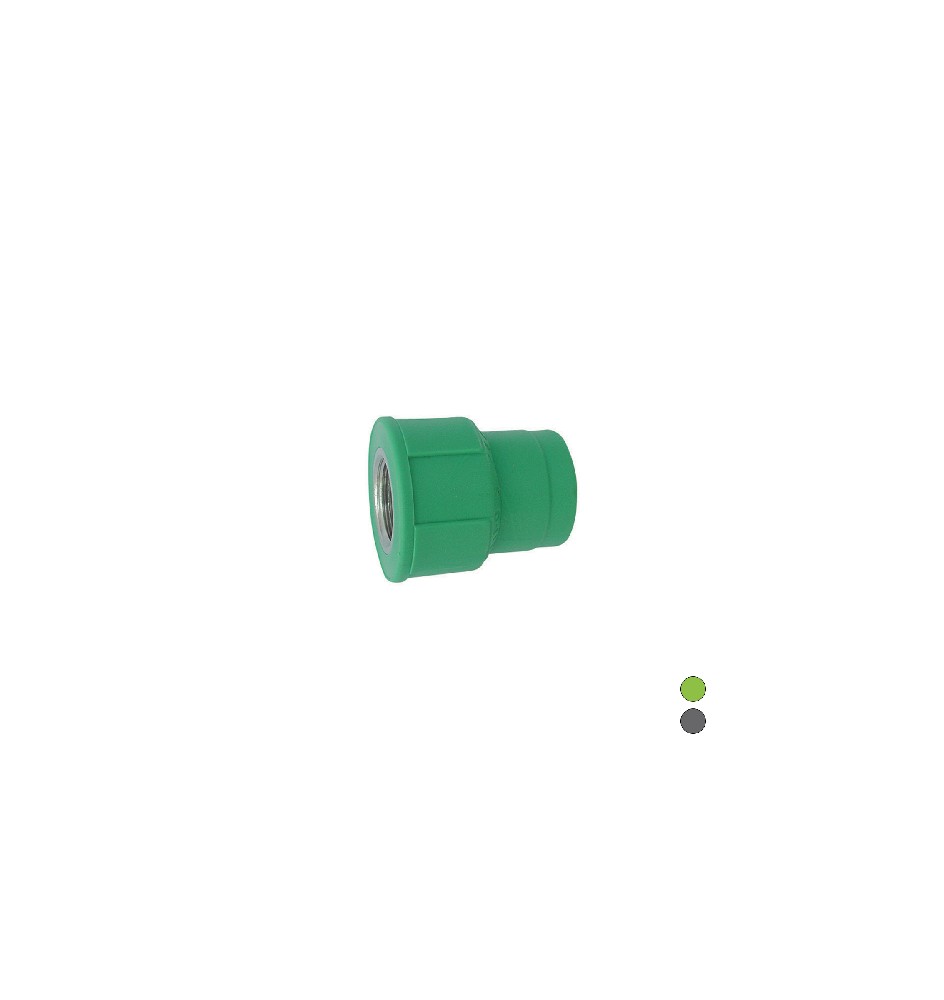 RACCORDO FILETTATO FEMMINA IN POLIPROPILENE 1"1/4 x Diam. 40