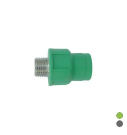 RACCORDO FILETTATO MASCHIO IN POLIPROPILENE 1/2 x Diam. 20 Grigio