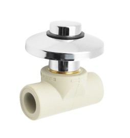 VALVOLA A VITONE CON TAPPO E ROSONE MONTATO Diam. 20 Grigio