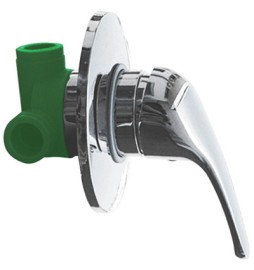 MISCELATORE INCASSO DOCCIA IN P.P.R. DIANFLEX Diam. 20