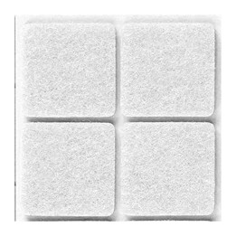 FELTRINO ADESIVO SEDIA BIANCO 25X 35 MM CF 6 PZ**