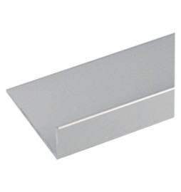 PROFILO PER FAI DA TE ANGOLARE TIPO 'L' mm 20 x 10 x 1 - mt 1 col.argento