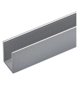 PROFILO PER FAI DA TE TIPO 'U' mm 10 x 15 x 1 - mt 1 col.argento