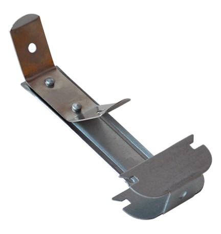 GANCIO CON MOLLA per profilo 27 x 49 - largh.molla 20 mm