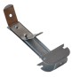 GANCIO CON MOLLA per profilo 27 x 49 - largh.molla 20 mm