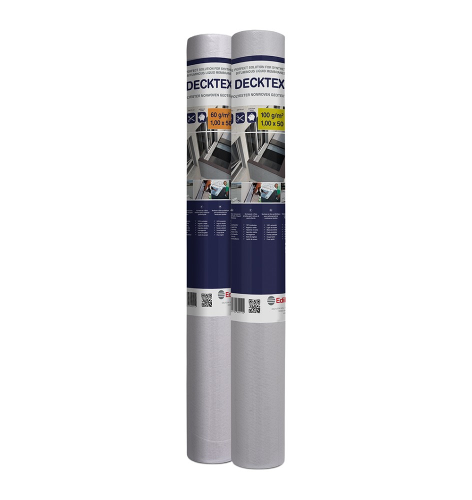 TESSUTO NON TESSUTO PER IMPERMEABILIZZAZIONI 'DECK' mt 1 x 50 - gr. 60/mq