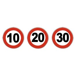 SEGNALE 'LIMITE MASSIMO DI VELOCITA'' fig. 50 Km/h 20